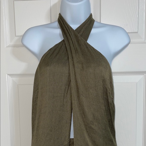 Olive Halter Romper - Picture 7 of 9